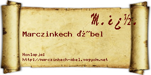 Marczinkech Ábel névjegykártya